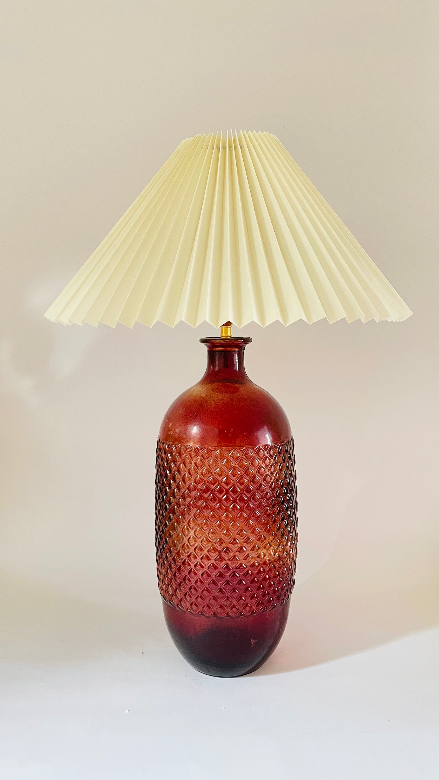 Large Vintage French Bottle Lamp - pre order for end of Dec