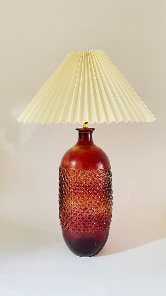 Large Vintage French Bottle Lamp - pre order for end of Dec