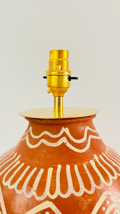 Antique Pottery Lamp