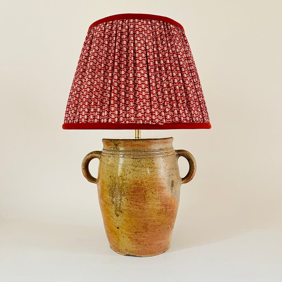 TLC Antique French Confit Jar Lamp