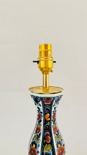 Load image into Gallery viewer, Large Antique Delft ‘Knobbelvaas’ Lamp - pre order for end of June
