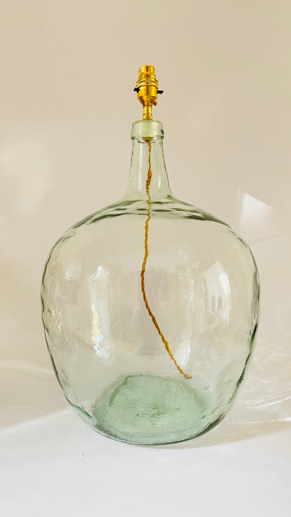 Large Antique French Demijohn Lamp - pre order for mid Dec
