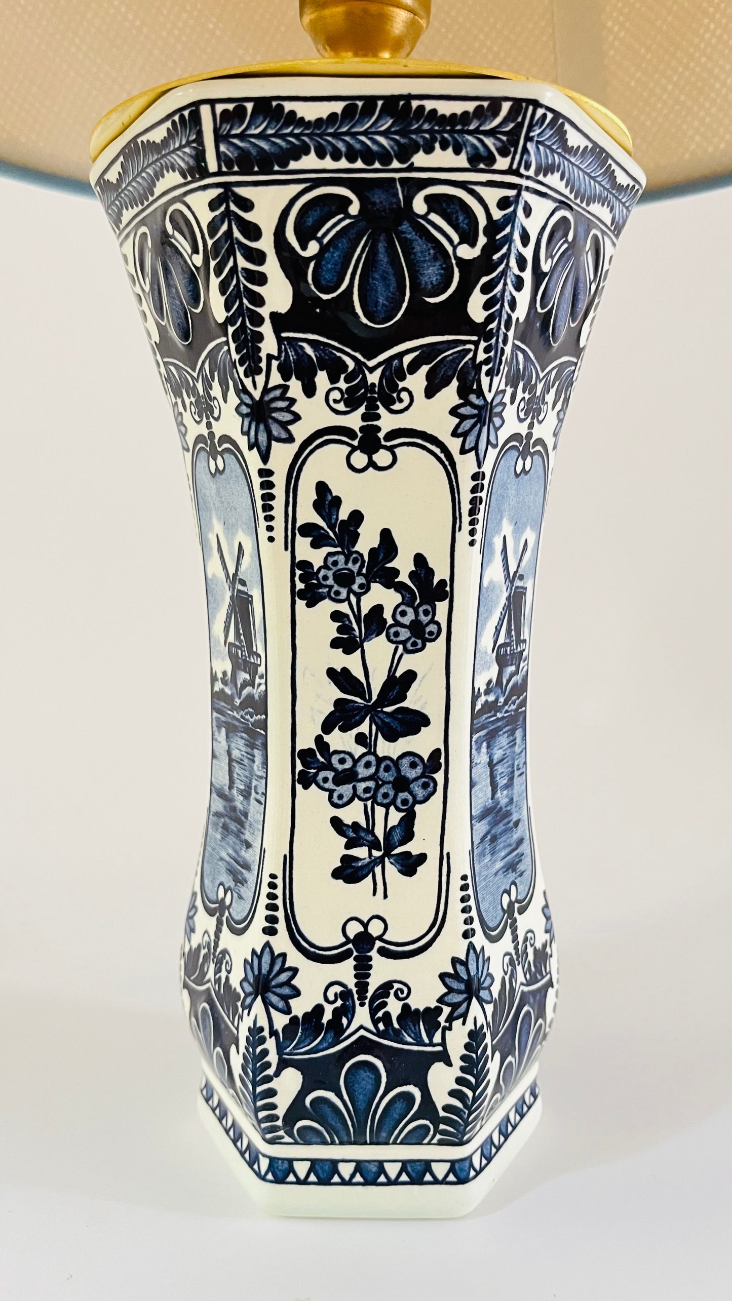 Antique Delft Lamp