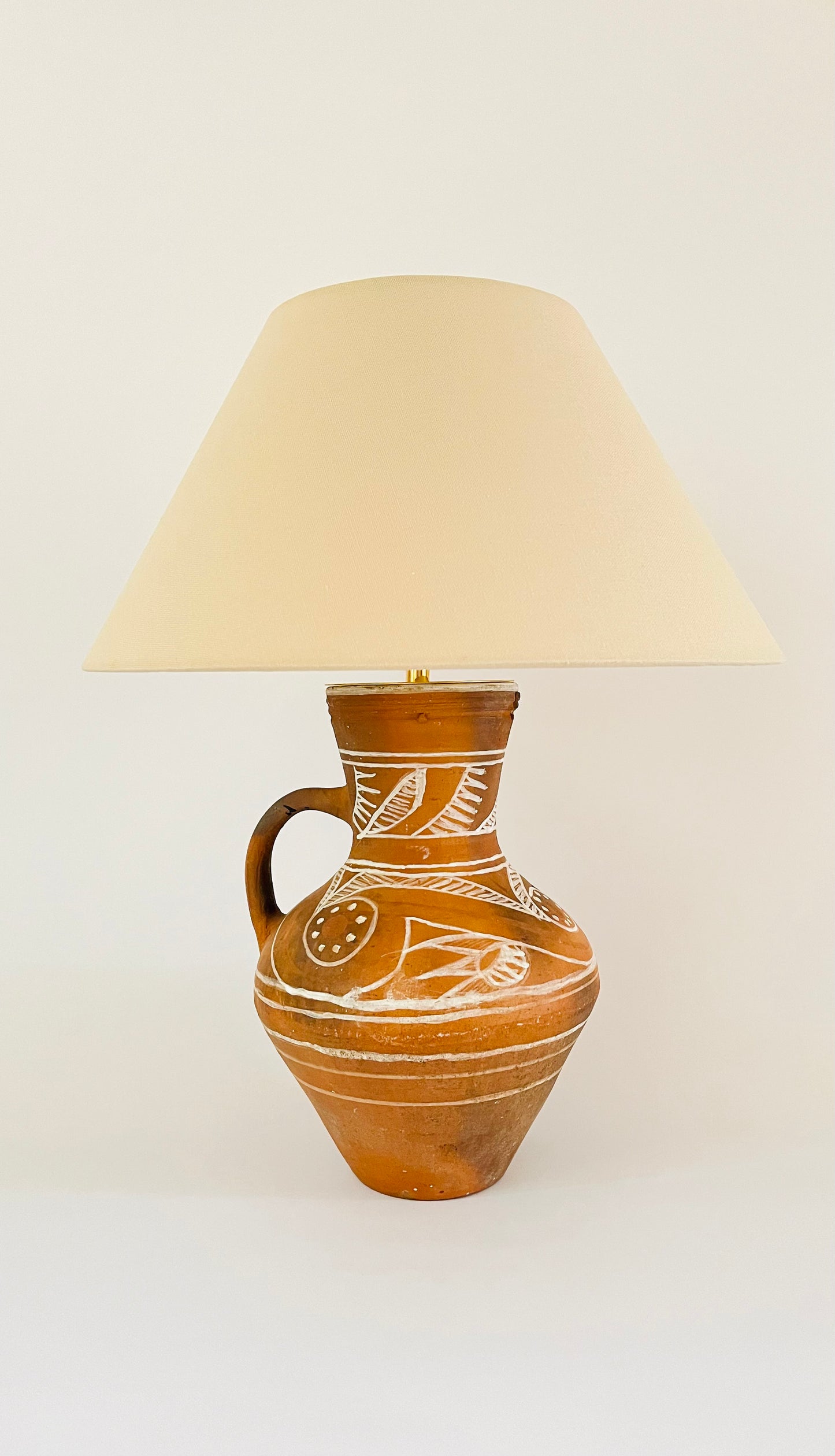 Antique Pottery Jug Lamp