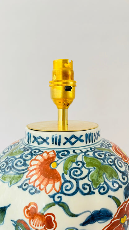 Antique Makkum Lamp - pre order for mid Aug