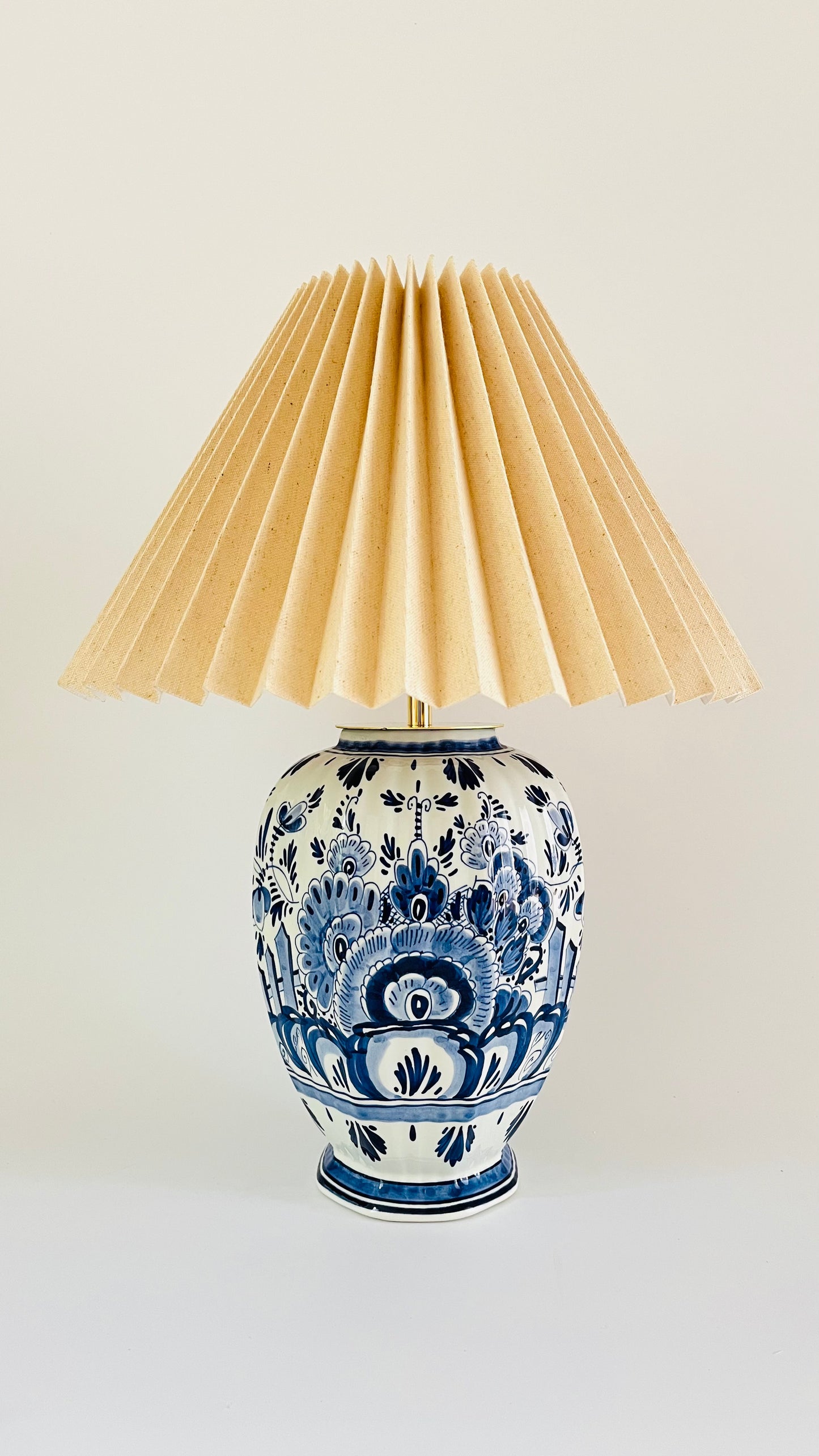 Antique Delft Table Lamp - pre order for mid Aug