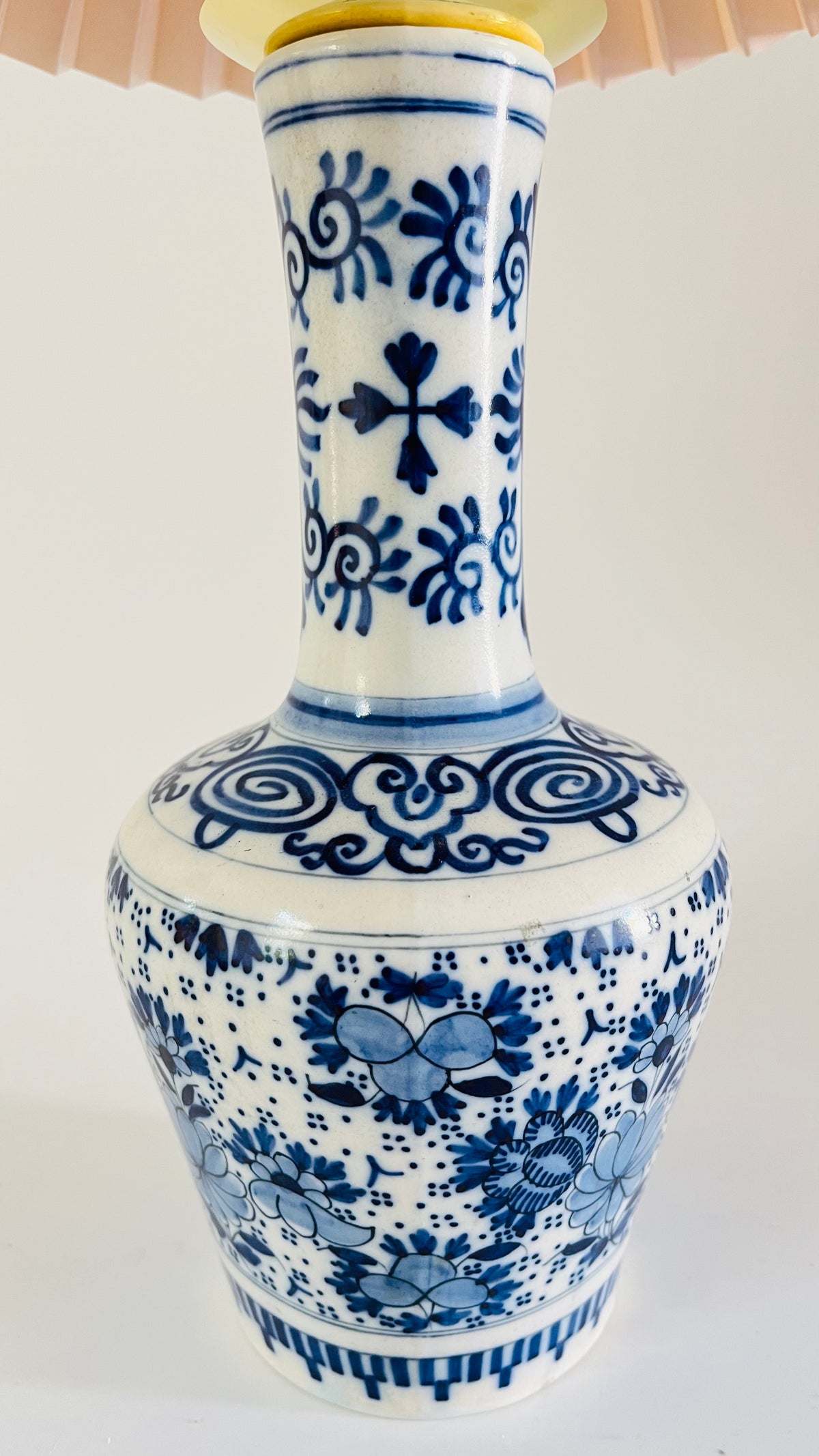 Antique Delft Table Lamp