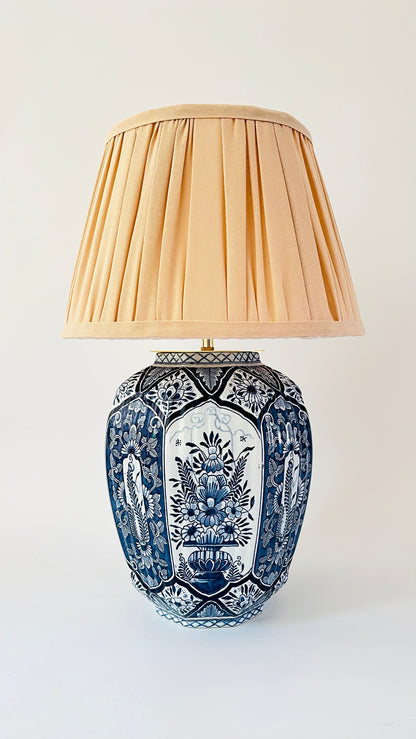 Antique Royal Delft Table Lamp