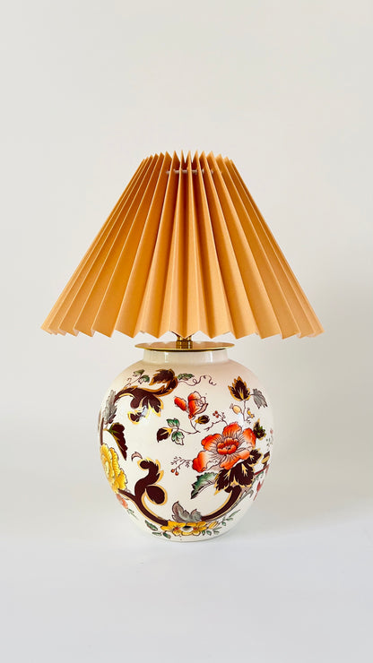 Antique Mason’s Brown Velvet Lamp - pre order for end of July