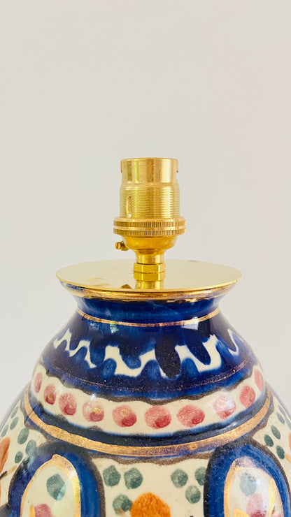 Antique Dutch Majolica Lamp