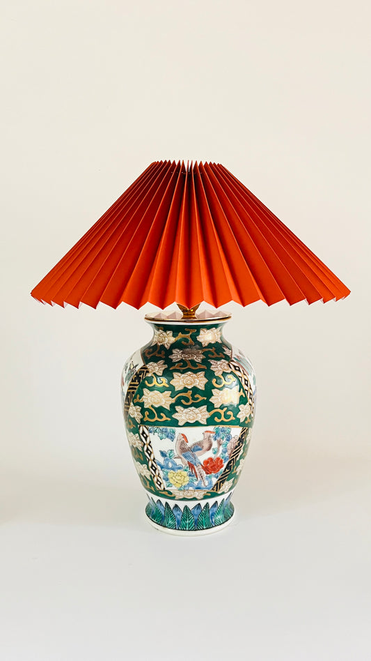 Antique Japanese Gold Imari Lamp