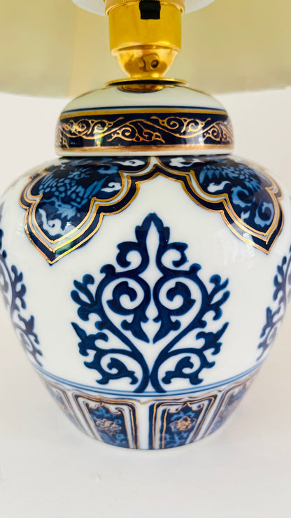 Antique Japanese Mini Gold Imari Lamp