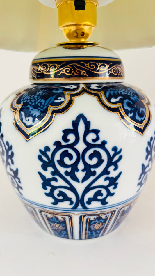 Antique Japanese Mini Gold Imari Lamp