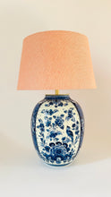 Load image into Gallery viewer, Antique Delft Bird Lamp - pre order for end of Dec
