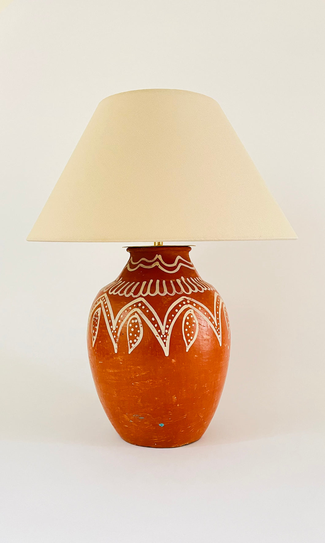 Antique Pottery Lamp