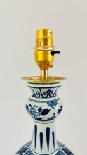 Load image into Gallery viewer, Antique Delft ‘Knobbelvaas’ Lamp - pre order for end of Dec
