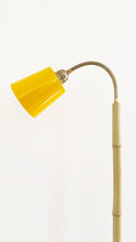Load image into Gallery viewer, Bamboo and Terracotta Floor Lamp - Yellow
