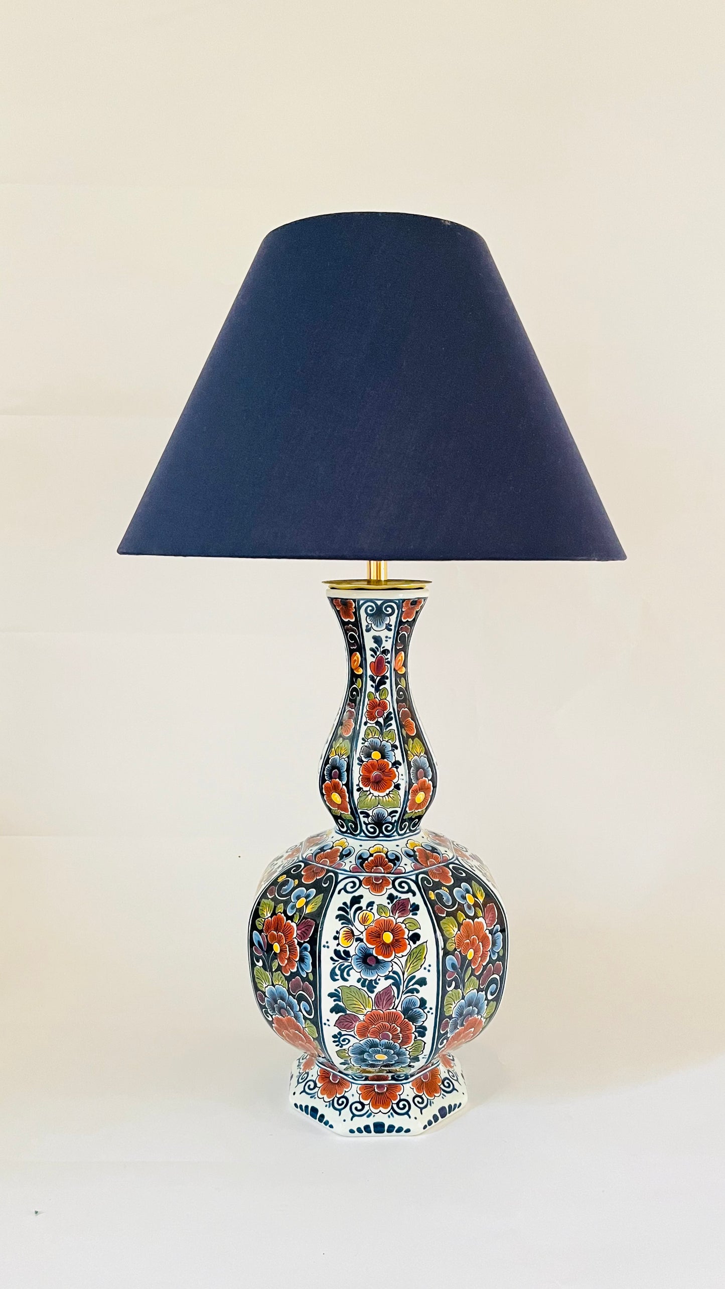 Large Antique Delft ‘Knobbelvaas’ Lamp - pre order for mid Aug