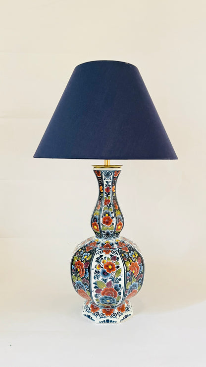 Large Antique Delft ‘Knobbelvaas’ Lamp - pre order for mid Aug