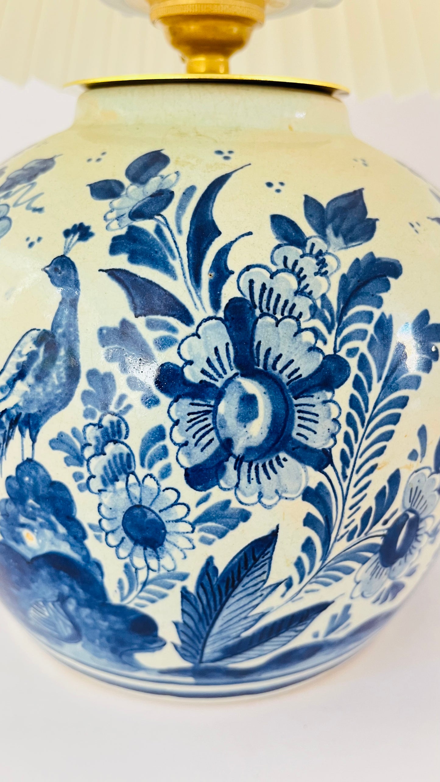 Antique Mini Delft Lamp