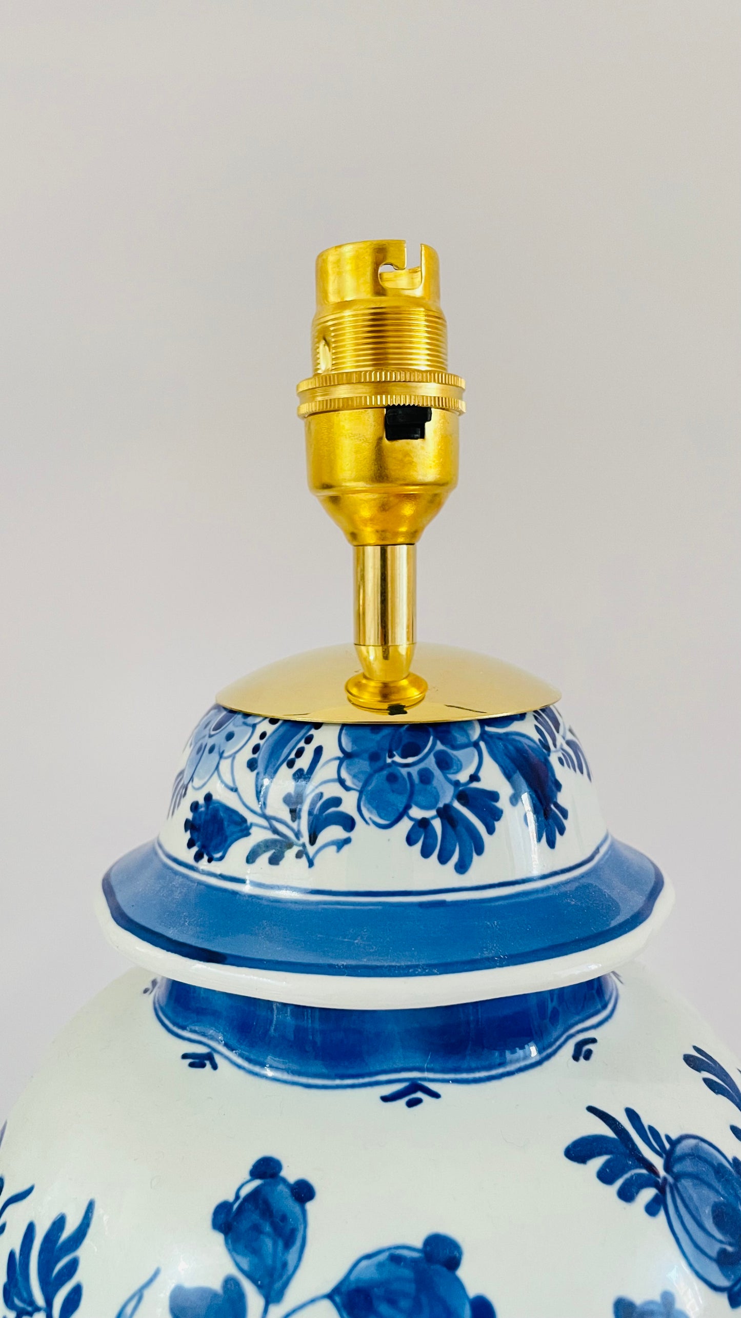 Antique ‘De Porceleyne Fles’ Delft Lamp - pre order for mid Feb