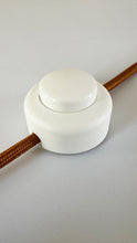 Load image into Gallery viewer, Bamboo and Terracotta Floor Lamp - Blue
