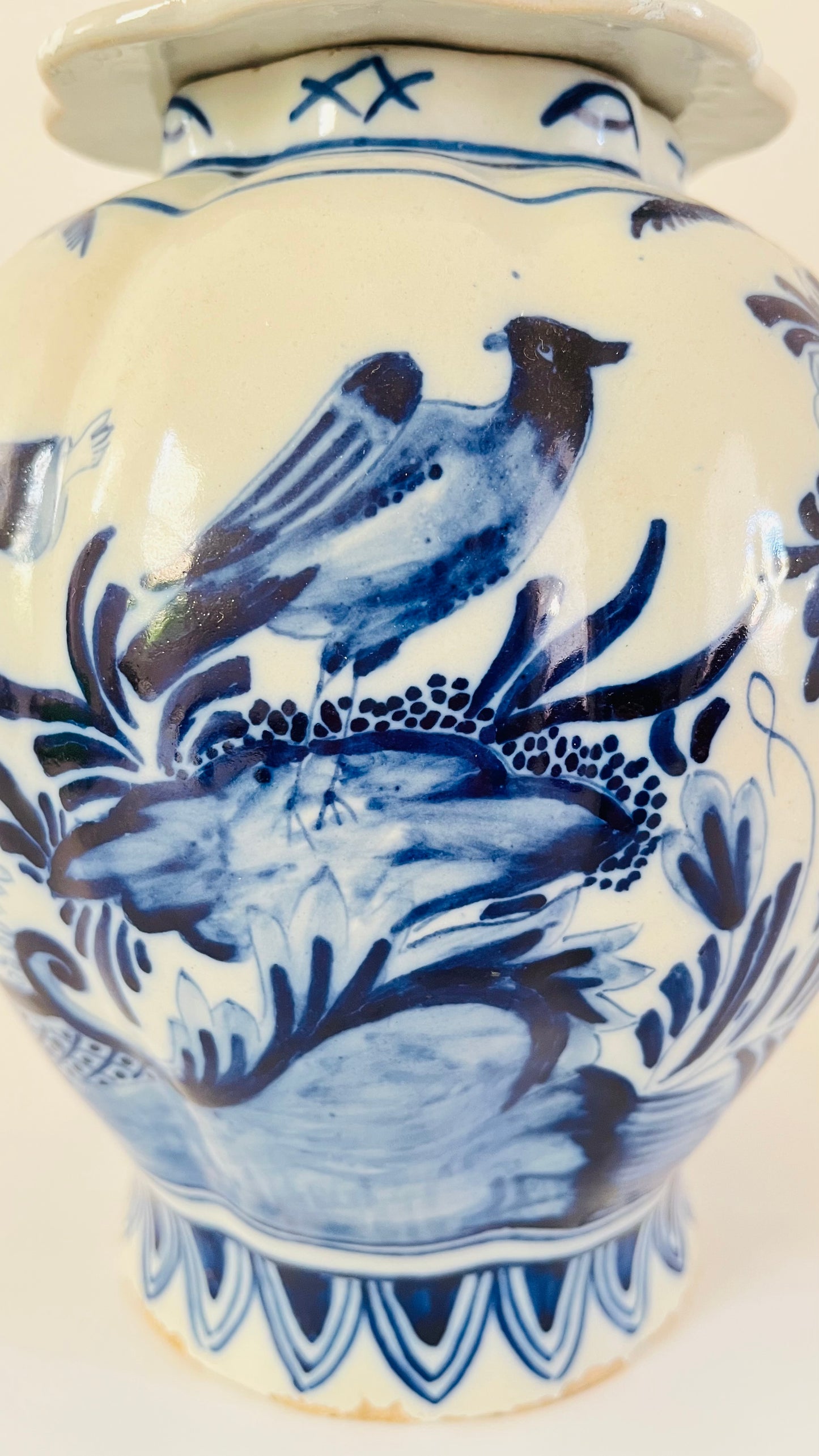 Antique Delft Van Duijn Lamp