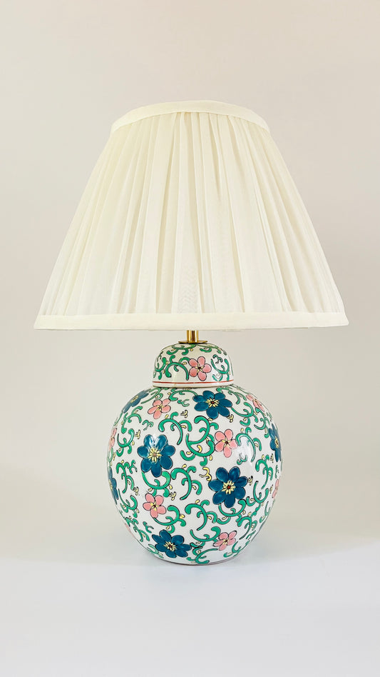 Antique Flower Jar Lamp