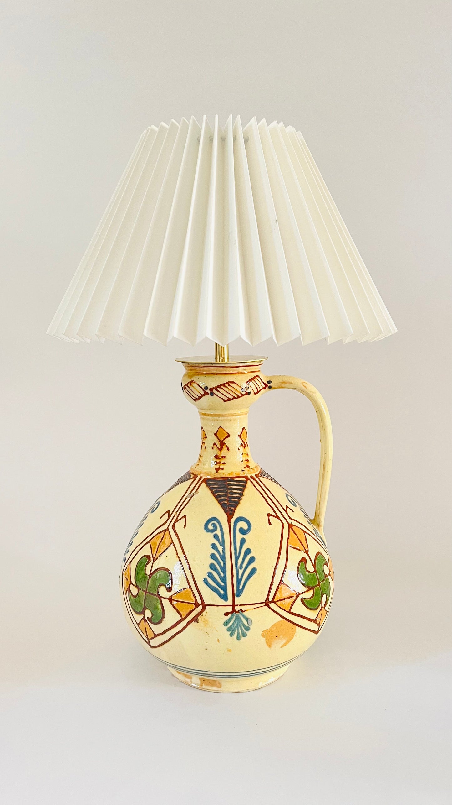 Antique Mexican Jug Lamp