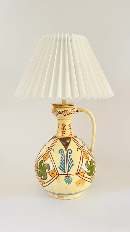 Antique Mexican Jug Lamp