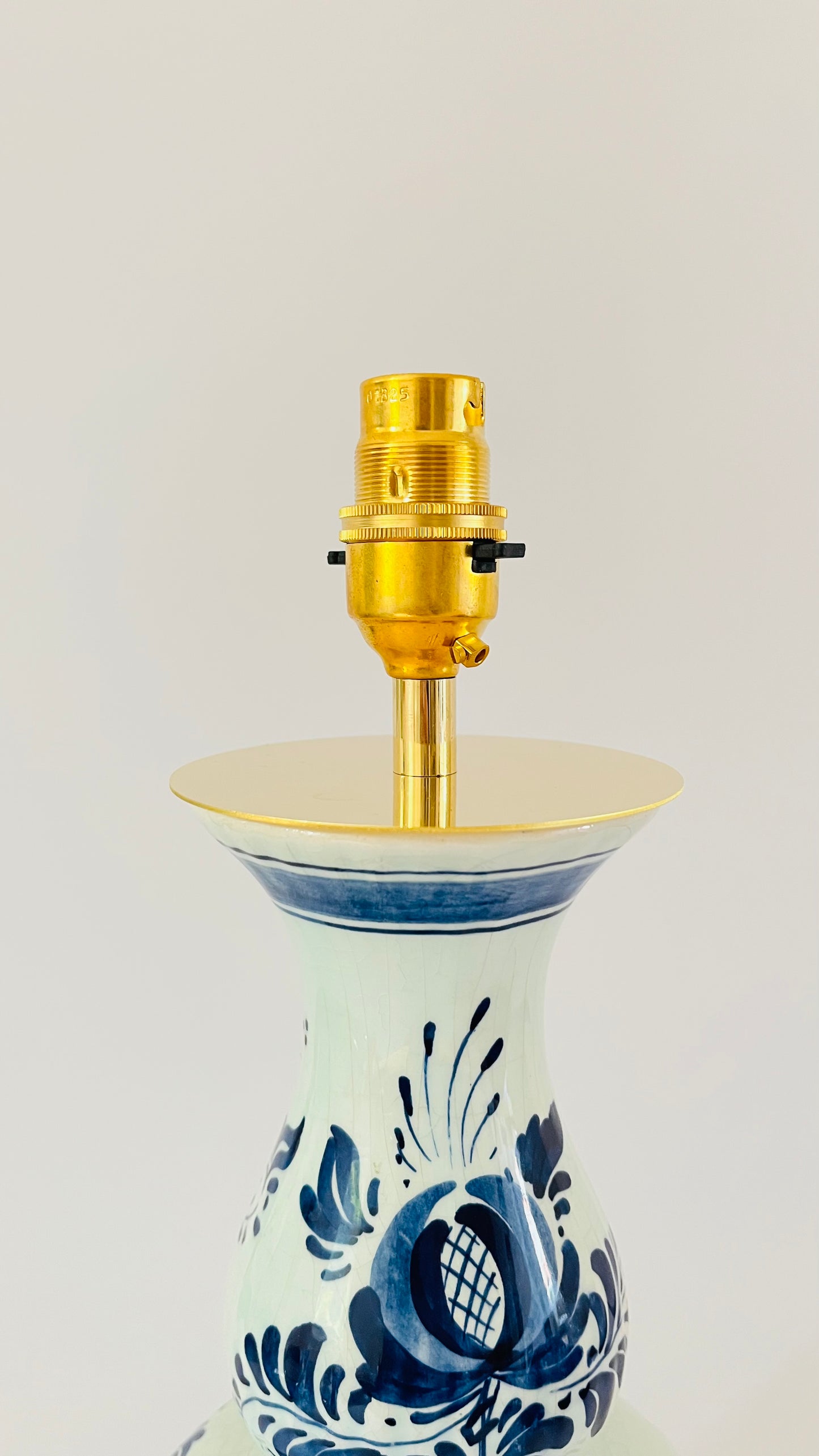 Antique Delft Lamp