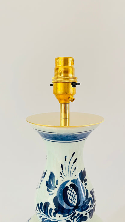 Antique Delft Lamp