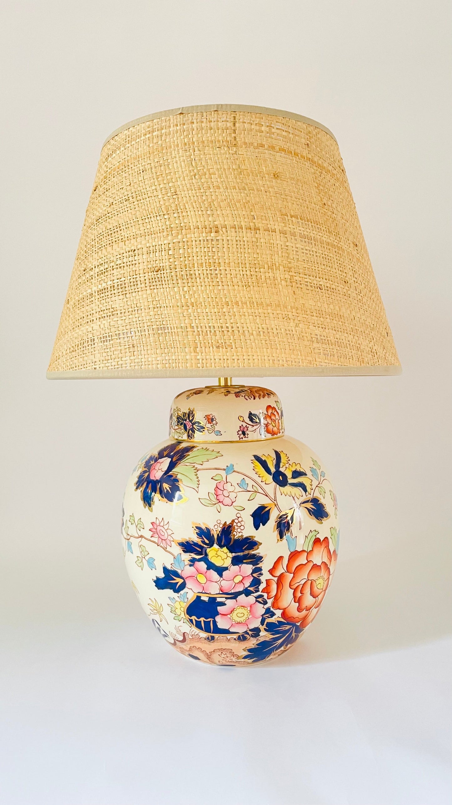 Large Antique Mason’s Lamp - pre order for end of May