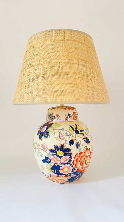 Large Antique Mason’s Lamp - pre order for end of May