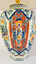 Load image into Gallery viewer, Large Antique Boch Bruges Lamp
