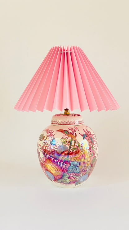 Antique Mason's Fruit Basket Lamp