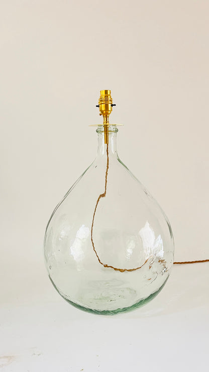 Antique French Demijohn Lamp