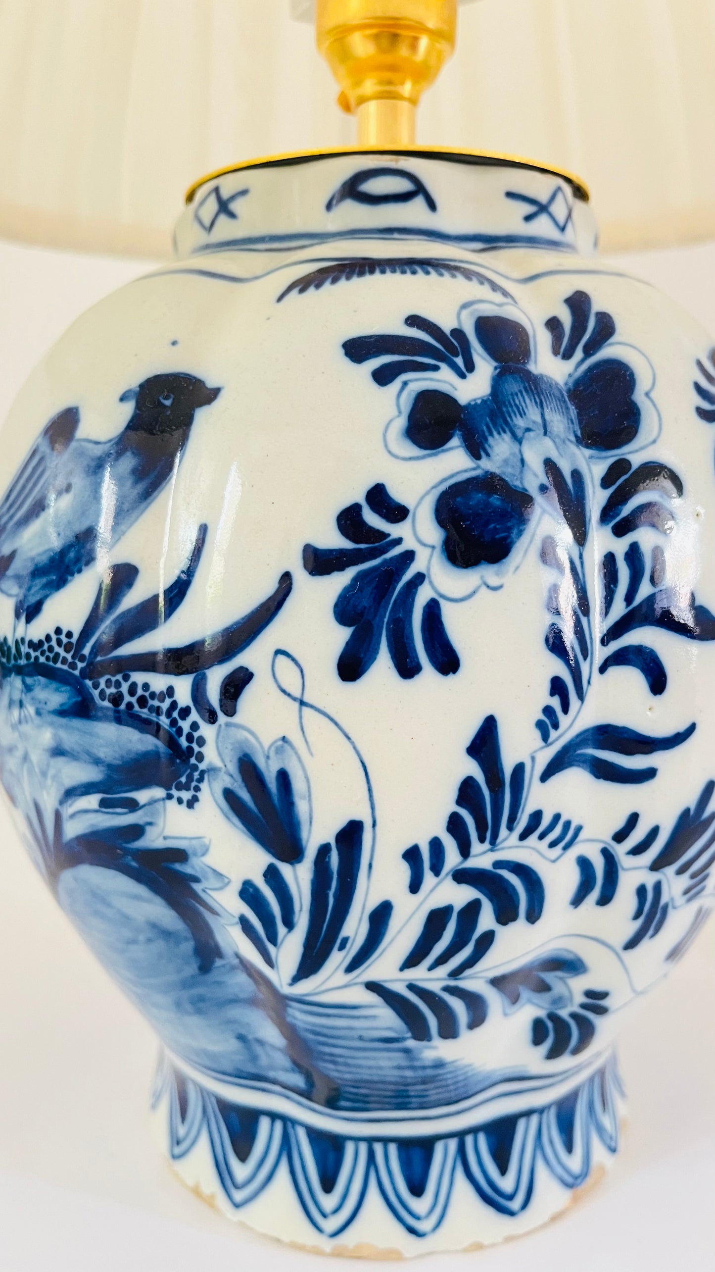 Antique Delft Van Duijn Lamp