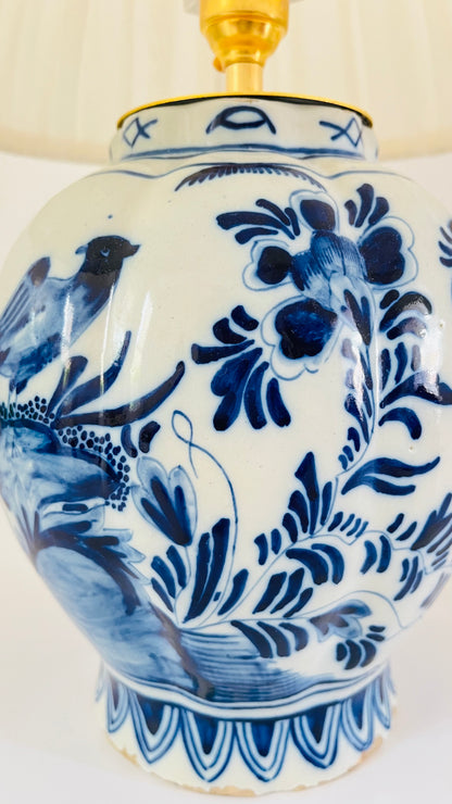 Antique Delft Van Duijn Lamp