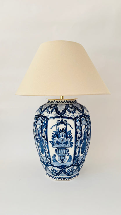 Large Antique Delft Lamp - pre order for end of August