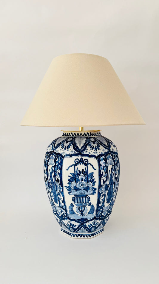 Large Antique Delft Lamp - pre order for end of August