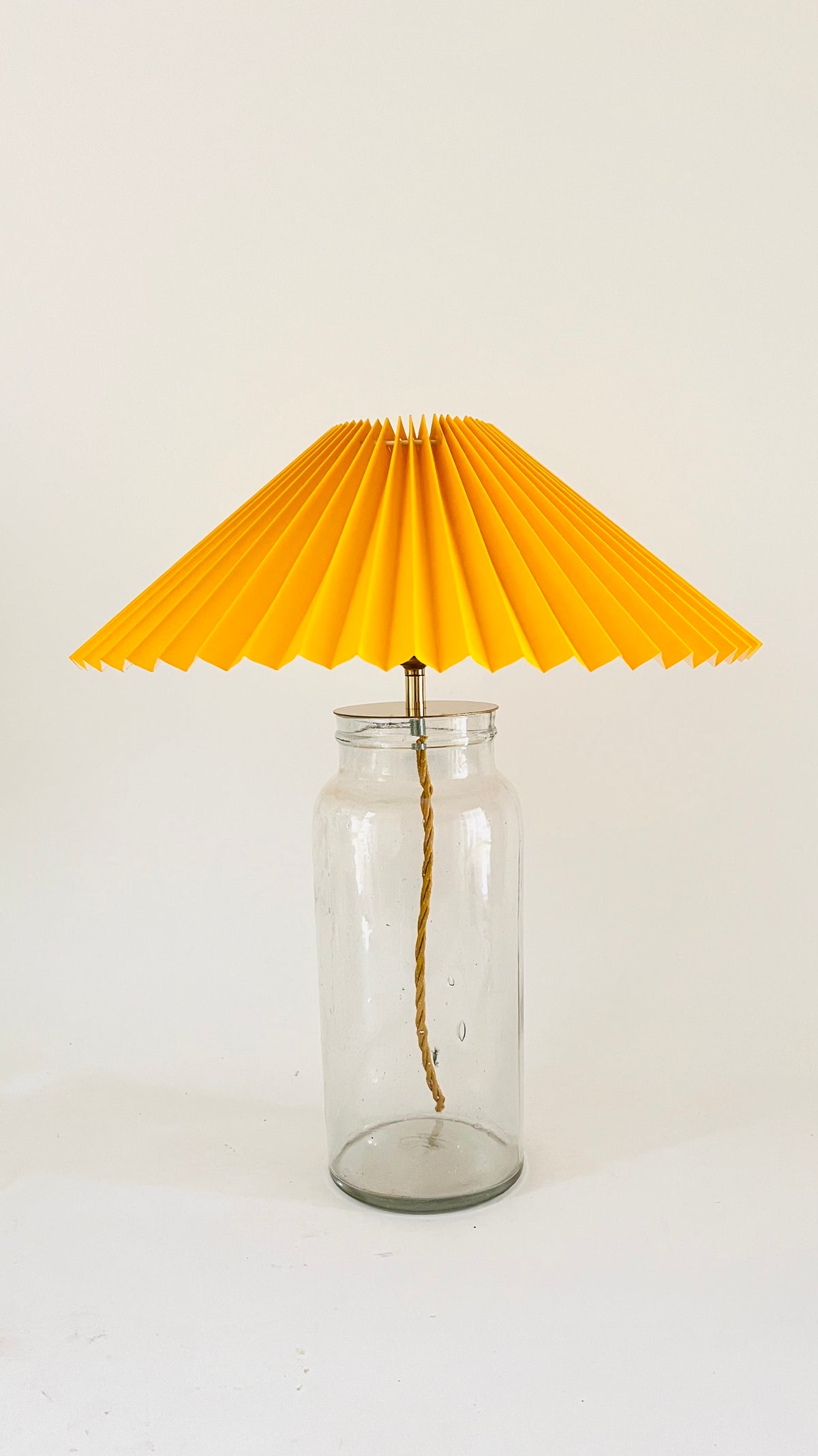 Antique French Glass Table Lamp