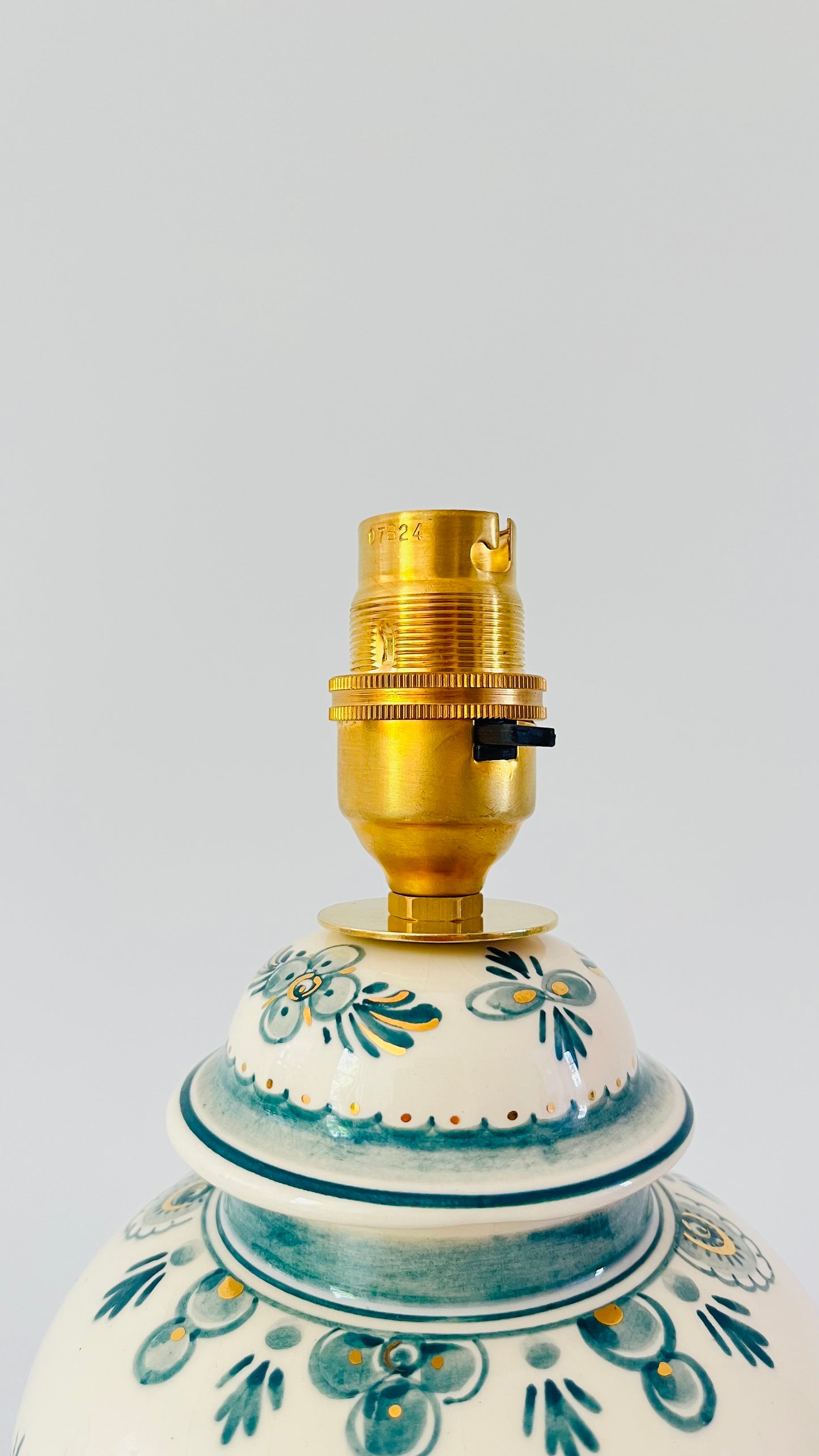 Antique Delft Green Mini Lamp