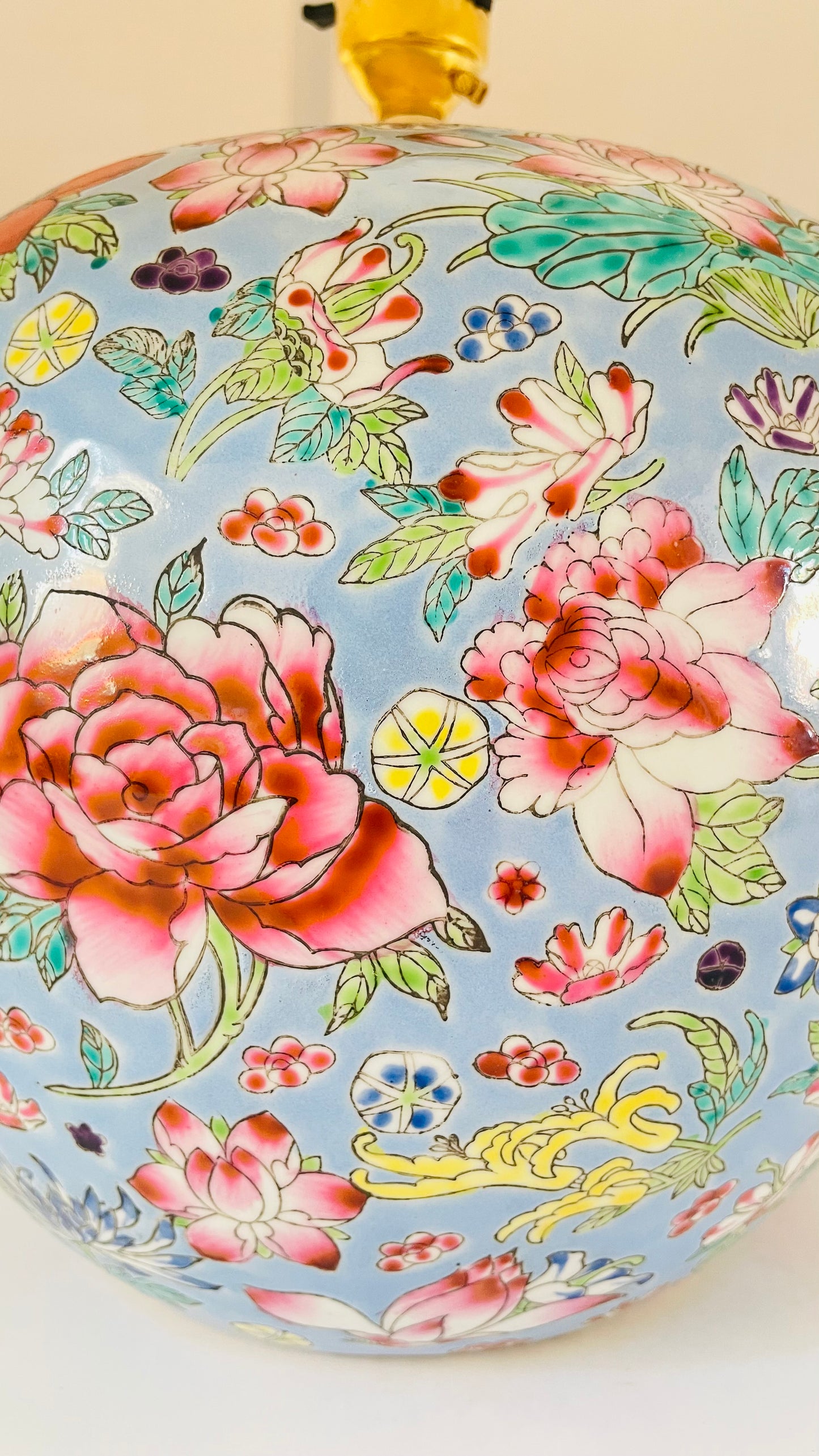 Antique Flower Lamp