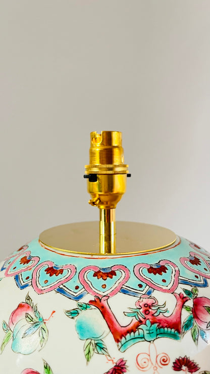 Antique Chinese Flower Lamp - pre order for end of Dec