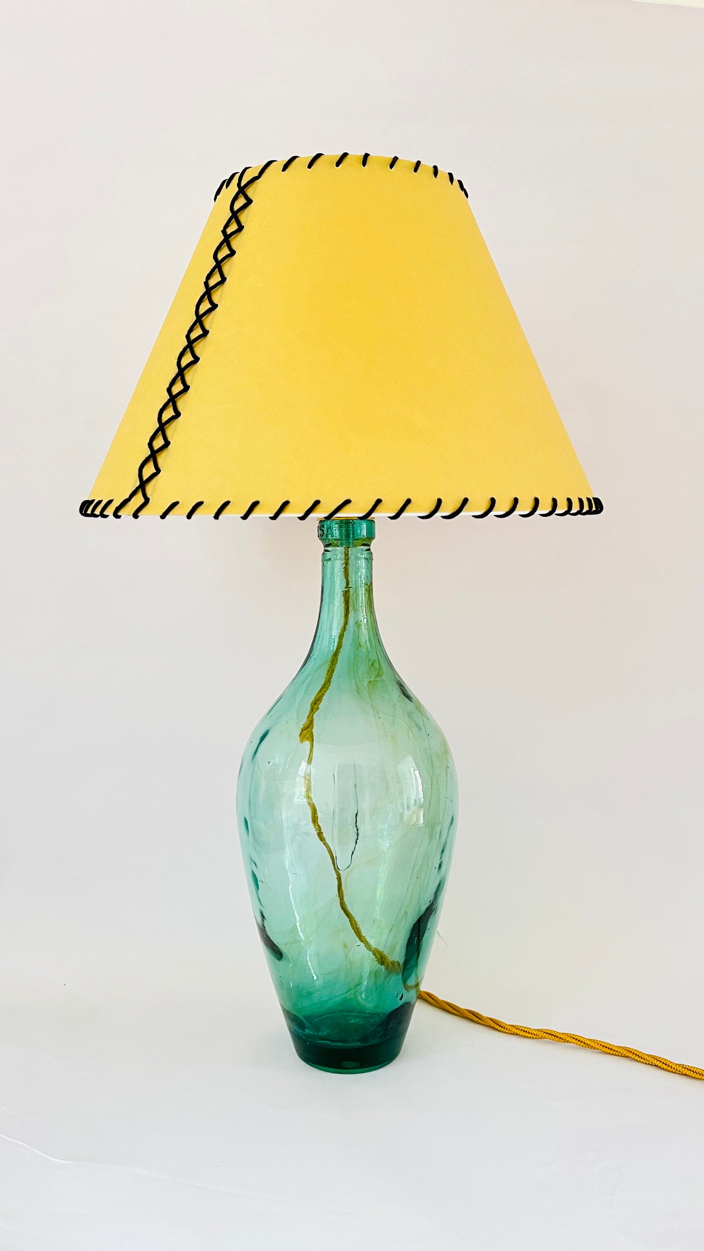Antique French Bottle Lamp