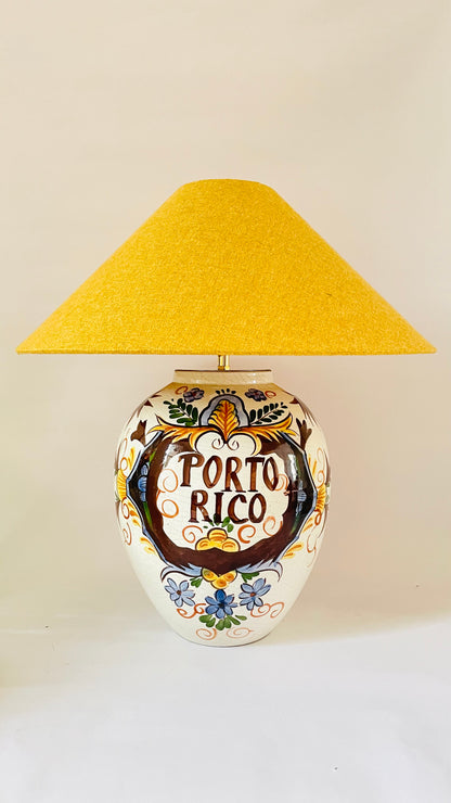 Antique Delft Porto Rico Lamp - pre order for end of May
