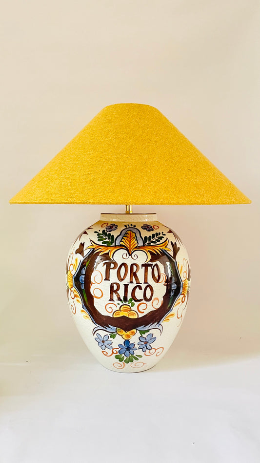 Antique Delft Porto Rico Lamp - pre order for end of May
