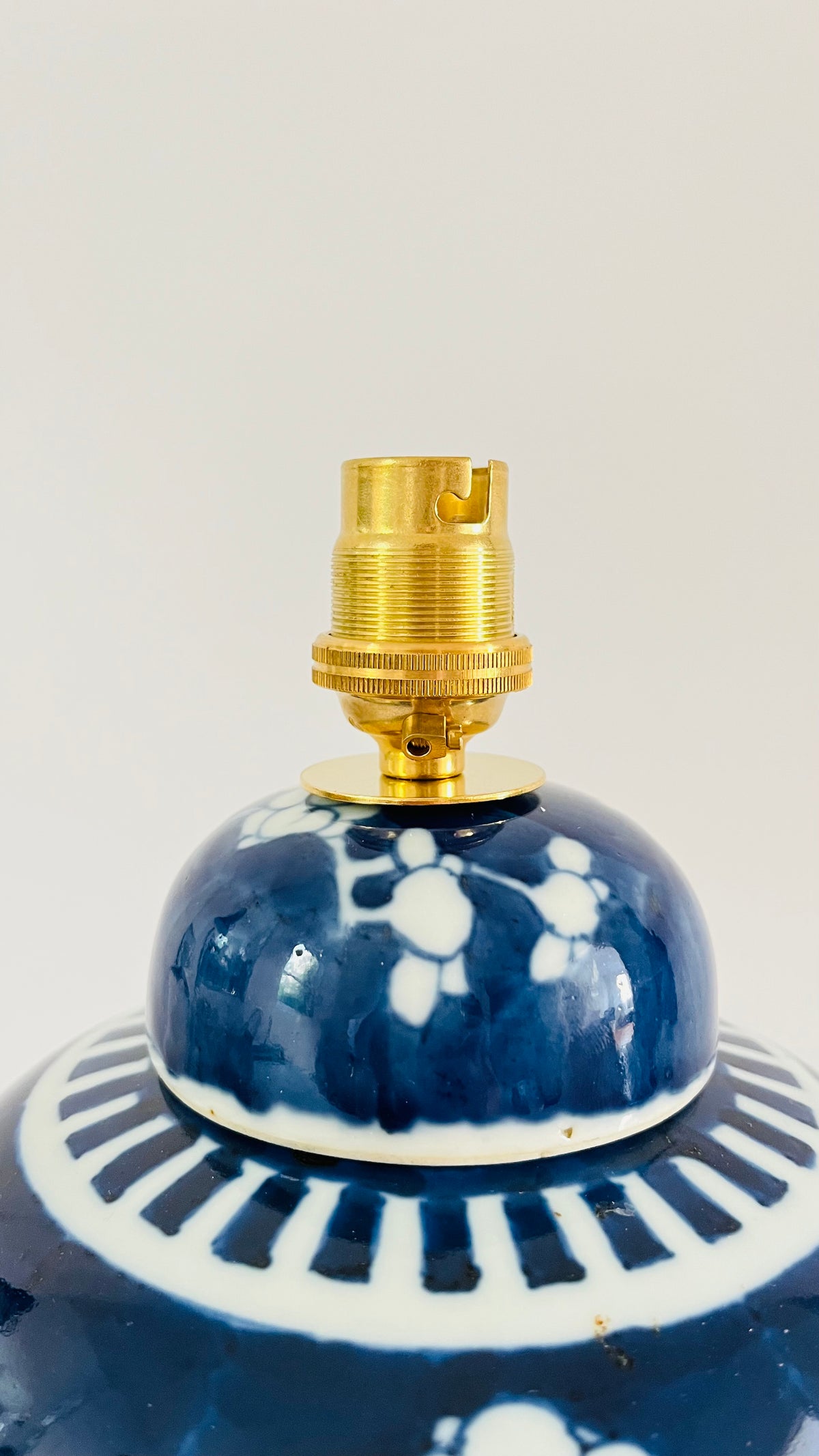 Antique Prunus Jar Lamp