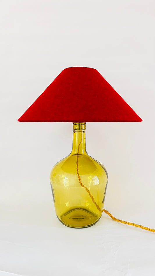 Antique French Mini Demijohn Lamp